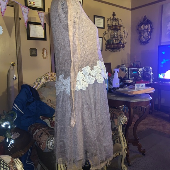 Alter'd State Wool Blush Pink Embroidered Dress - Picture 10 of 10